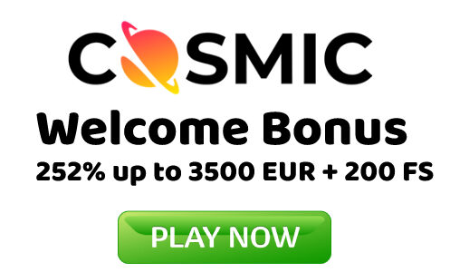 CosmicSlot Casino Welcome Bonus